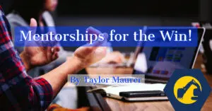 A text that says Mentorships for the win!  