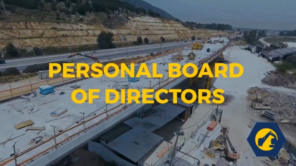 A text that says personal board of directors