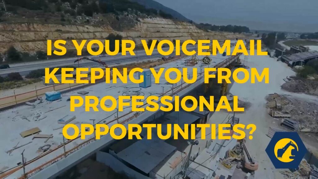 Is your voice mail keeping you from professional poster