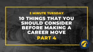 Ten Questions to Ask Yourself Before You Trade Your Current Employer for a New One Part 4